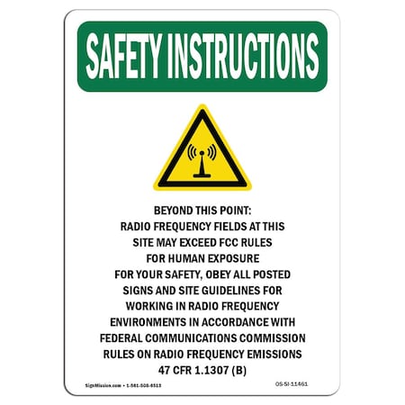 OSHA SAFETY INSTRUCTIONS, 5 Height, Decal